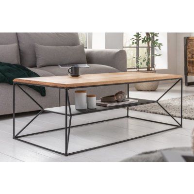 Moebel Living Bourne 110 x 55 cm dubový s kovovou podnoží – Zboží Mobilmania