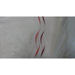 Záclona voál s červenou výšivkou Gerster 195/0043 180 cm – Hledejceny.cz