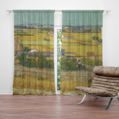 Sablio Závěs Sklizeň - Vincent van Gogh: 2ks 140x250cm – Hledejceny.cz