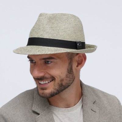 Göttmann Trilby s černou stuhou GT-Onyx-22-177-14 šedo-béžový – Sleviste.cz