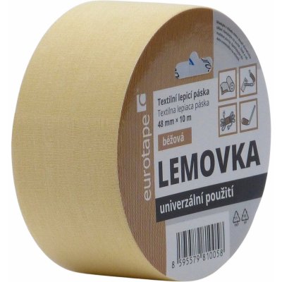 Europack Lemovka lemovací páska na koberce 5 cm x 10 m béžová – Zbozi.Blesk.cz