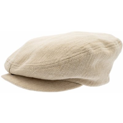 CTH Ericsson of Sweden Letní béžová bekovka driver cap Viktor Herringbone Hemp Natural – Hledejceny.cz