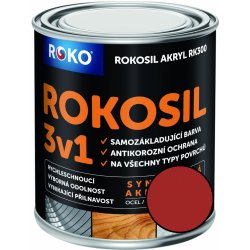 Rokosil 3v1 akryl RK 300 8190 červená tmavá 0,6L