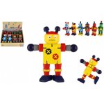 Teddies Robot dřevěný 12 cm – Zboží Dáma
