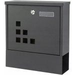 ModernHome HPB2210K-GS Poštovní schránka z pozinkované oceli, antracit – Hledejceny.cz