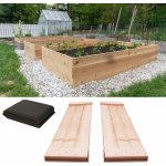 Ohenvzahrade Předsložený vyvýšený záhon dřevěný přírodní 150 x 80 x 30 cm 000992 – Sleviste.cz