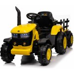 Mamido Dětský elektrický traktor s vlečkou 12V 7Ah žlutá – Zboží Dáma