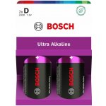 Bosch Ultra Alkaline D/ LR20, D, 1,5 V, 2 ks BOSCH-LR20UA2B/00 – Zboží Živě