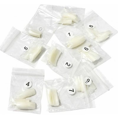 Classic Nechtové tipy dlhá nalepovacia plôška Natural 100 ks – Zboží Dáma