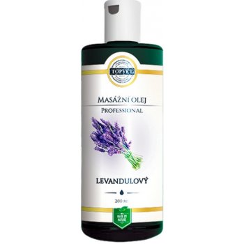 Topvet Professional levandule masážní olej 200 ml