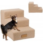 Dogeste schůdky 3 stupně beránek tmavě béžový – Zboží Dáma