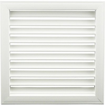 Dalap GPU 350 x 350 PVC bílá s pevnou žaluzií 363 x 363 mm – Hledejceny.cz