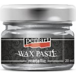 Pentart vosková pasta metalická stříbrná 20 ml – Hledejceny.cz