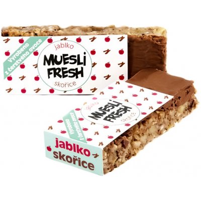 Muesli Fresh Tyčinka jablko skořice 55g – Hledejceny.cz