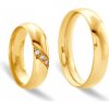 Prsteny Savicki Snubní prsteny žluté zlato půlkulaté 10003 6 ZKA