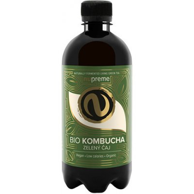 Nupreme Kombucha Zelený čaj BIO 400 ml – Zboží Dáma