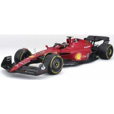 Bburago Formule F1 Ferrari Scuderia F1 75 2022 nr.55 Carlos Sainz with driver and 1:18