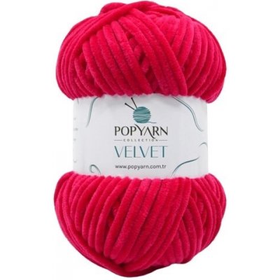 POPYARN Pletací příze Velvet B05 - růžová – Zboží Mobilmania