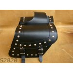 Kožené moto brašny S282 černé, 31x25x15cm - nýty a třásně – Hledejceny.cz