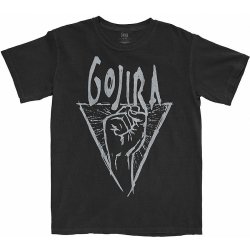 Gojira tričko white Power Glove black