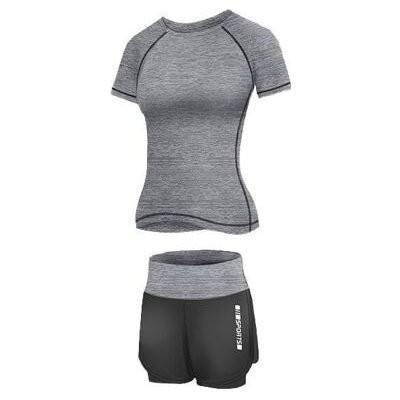 Merco Runner Short 2W fitness set šedá – Hledejceny.cz