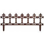 Esschert Design Litinový plůtek COTTAGE, 82x1x36 cm, hnědá – Hledejceny.cz