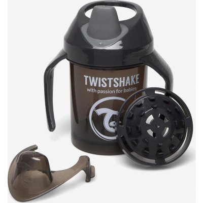 Twistshake hrnek učící černá 230 ml