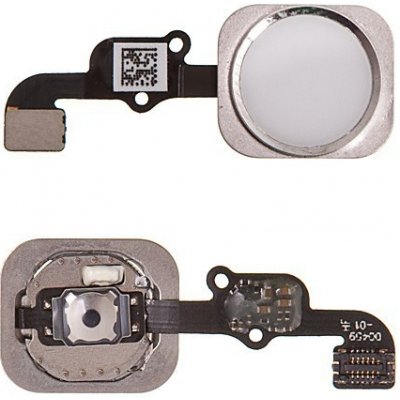 AppleMix Obvod tlačítka Home Button + kovový rámeček + tlačítko Home Button pro Apple iPhone 6S / 6S Plus - stříbrné (Silver) kvalita A+ – Zboží Mobilmania