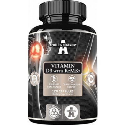 Apollo's Hegemony Vitamin D3 with K2 MK7 120 vcaps – Hledejceny.cz