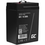 Green Cell 6V 4,5Ah AGM02 – Zboží Živě