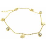 Steel Jewelry Náramek na nohu gold strom života z chirurgické oceli NK220179 – Sleviste.cz