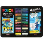 Posca sada popisovačů PC-1M/PC-3M/PC-5M - MANGA HERO (20 ks) – Zboží Živě