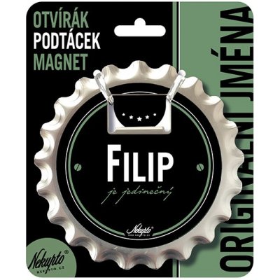 Nekupto Otvírák na pivo, podtácek se jménem - Filip – Hledejceny.cz