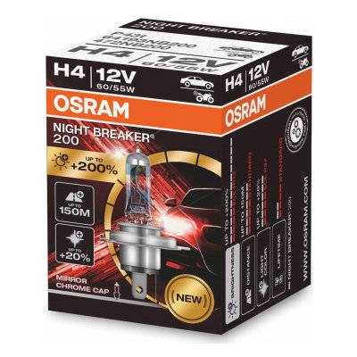 Osram NightBreaker200 12V H4 60-55W P43t