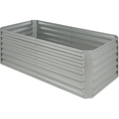 Blumfeldt High Grow Straight, vyvýšený záhon, 180 x 60 x 90 cm,, ocel, pozinkovaný, stříbrný Stříbrná – Zboží Mobilmania