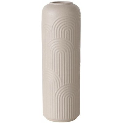 Boltze Home Váza z kameniny ALIETTE, 25 cm, taupe béžová – Hledejceny.cz