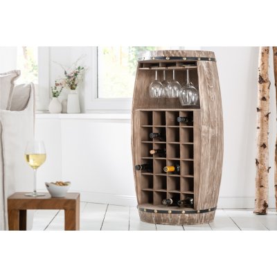 Bighome Regál na víno CASK 97 cm přírodní – Hledejceny.cz