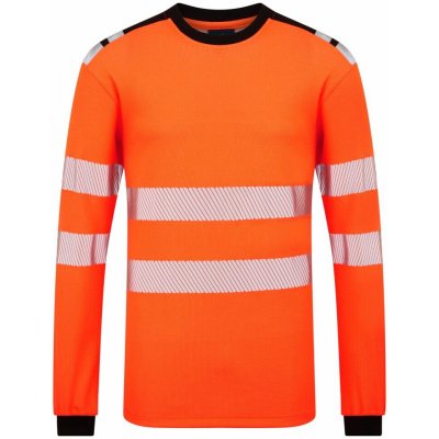 Portwest MODAFLAME PW3 FR736 Pánské nehořlavé tričko s dlouhým rukávem oranžová/černá 3XL – Zboží Dáma