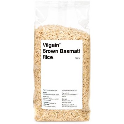 Vilgain Hnědá Basmati Rýže BIO 0,5 kg – Zboží Dáma