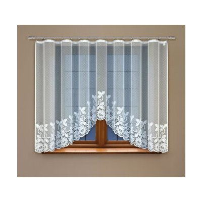 Dekorační žakárová záclona s řasící páskou LIZBETH 110 bílá 300x110 cm MyBestHome – Hledejceny.cz