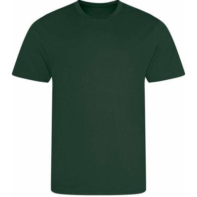 Pánské funkční prodyšné tričko lahvová zelená – Zboží Mobilmania