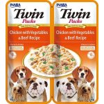 Inaba Twin Packs Dog kuře & zelenina hovězí 80 g – Zbozi.Blesk.cz