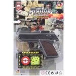 Teddies pistole kov plast 10 cm na měkké kuličky – Hledejceny.cz