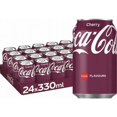 Coca Cola Cherry plech 24 x 330 ml – Zboží Mobilmania