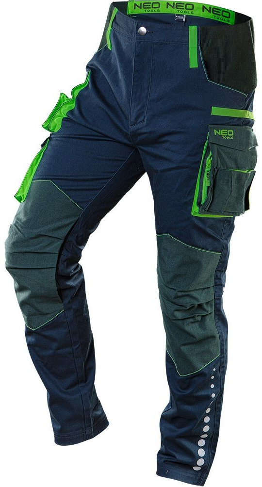 Neo Tools 81-226 Pracovní kalhoty Premium modro-zelené