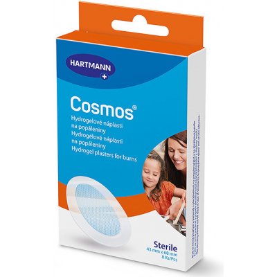 Cosmos® Burns 68 x 43 mm Hydrogelové náplasti na menší popáleniny 8 ks