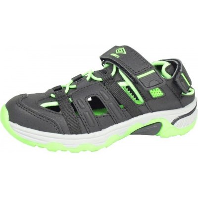 Umbro Migel dětské sportovní sandály tmavě šedá světle zelená šedá – Zboží Mobilmania