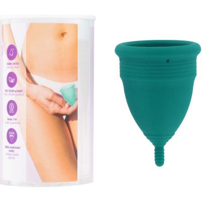 Silikonový menstruační kalíšek IntimFitness zelený 25 ml