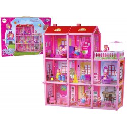 Lean Toys Domeček pro panenky Willa Doll Furnishings - růžový
