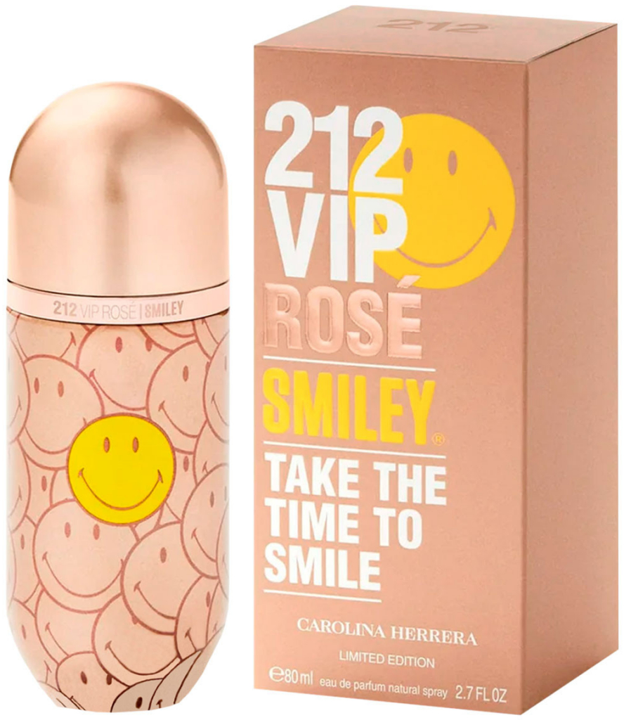 Carolina Herrera 212 VIP Rose Smiley parfémovaná voda dámská 80 ml